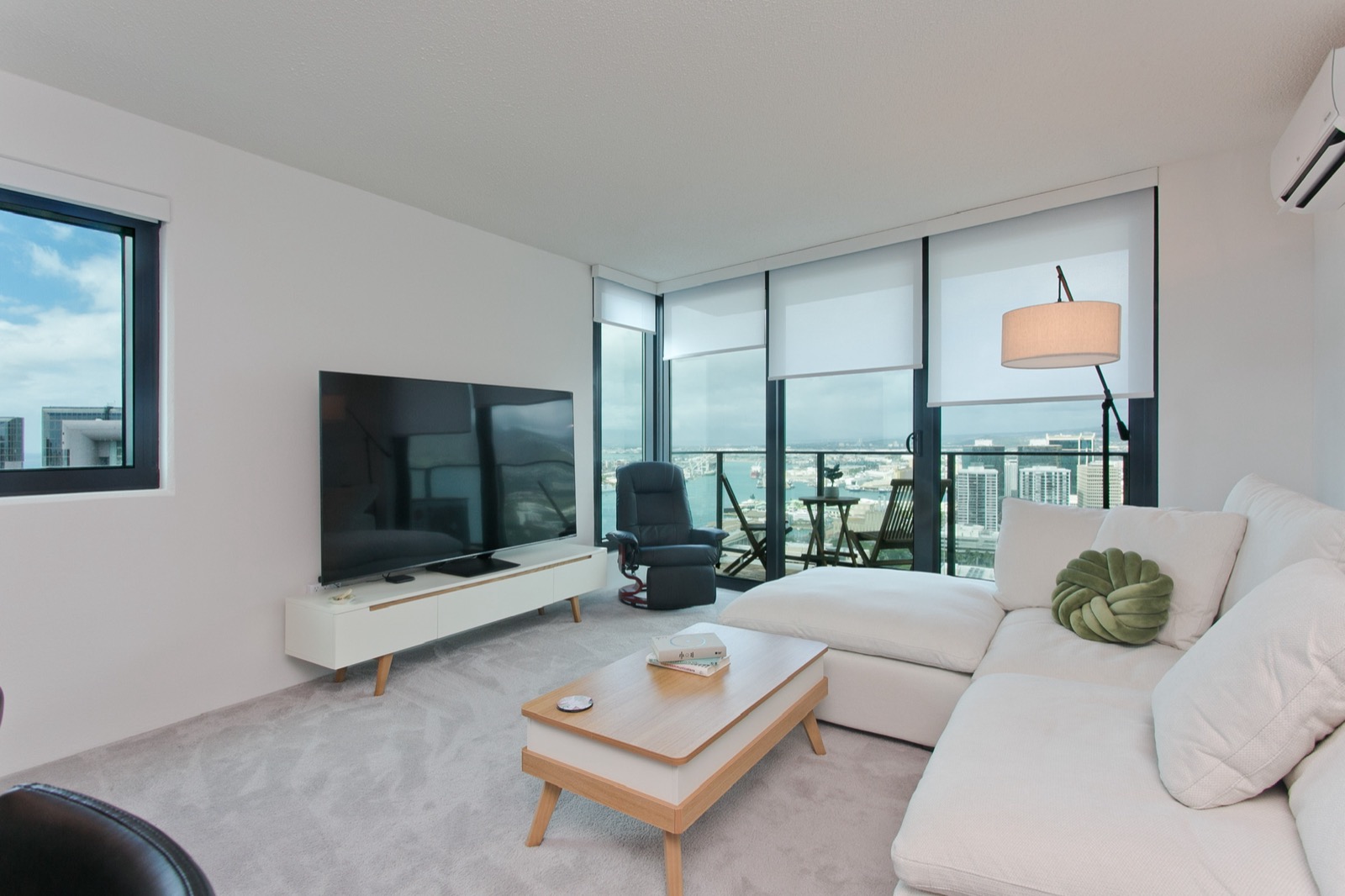 View from penthouse showing the neighborhood